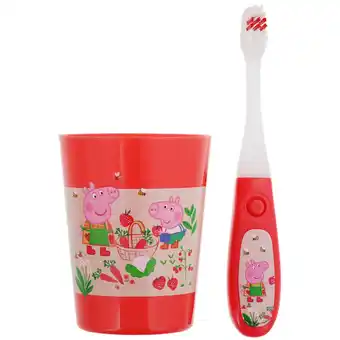 Action Peppa pig tandenborstelset met timer aanbieding