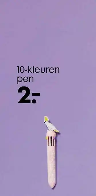 HEMA 10-Kleuren Pen aanbieding