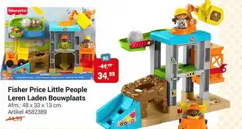 Lobbes Fisher price little people leren laden bouwplaats aanbieding