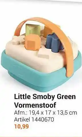 Lobbes Little smoby green vormenstoof aanbieding