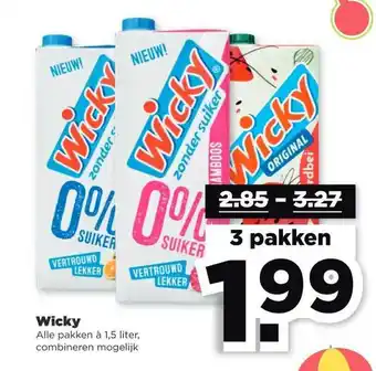 PLUS Wicky 1,5 liter aanbieding