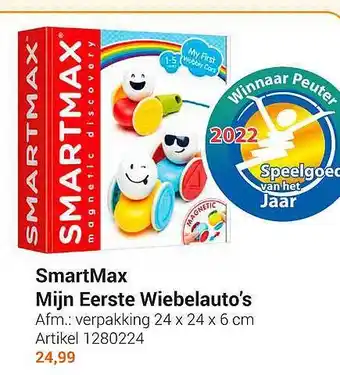 Lobbes Smartmax mijn eerste wiebelauto's aanbieding