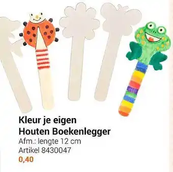 Lobbes Kleuur je eigen houten boekenlegger aanbieding