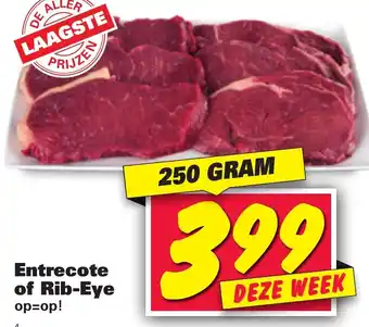 Nettorama Entrecote of Rib-Eye 250g aanbieding