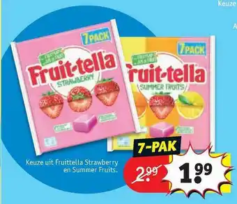 Kruidvat Keuze Uit Fruittella Strawberry En Summer Fruits aanbieding