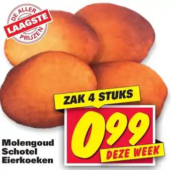 Nettorama Molengoud schotel eierkoeken 4 st aanbieding