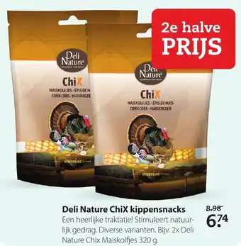 Boerenbond Deli Nature ChiX Kippensnacks 2*320g aanbieding