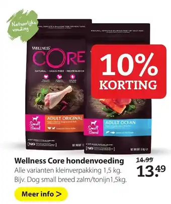 Boerenbond Wellness Core hondenvoeding 1.5kg aanbieding