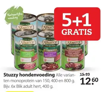 Boerenbond Stuzzy Hondenvoeding 6*150/400/800g aanbieding