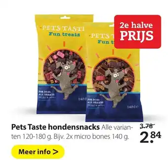 Boerenbond Pets Taste Hondensnacks 2*120-180g aanbieding