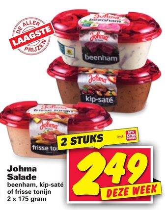 Nettorama Johma salade 2*175g aanbieding