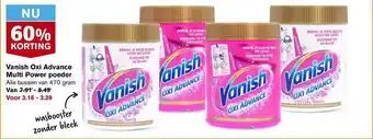 Hoogvliet Vanish Oxi Advance Multi Power Poeder 60% Korting aanbieding