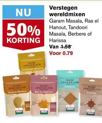 Hoogvliet Verstegen Wereldmixen 50% Korting aanbieding