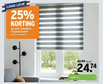 GAMMA Op Alle Gamma Roljaloezieën 25% Korting aanbieding