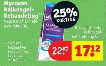 Kruidvat Mycosan Kalknagelbehandeling 25% Korting 5ml aanbieding