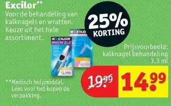 Kruidvat Excilor 25% Korting 3.3ml aanbieding