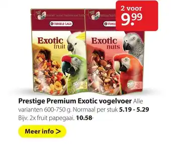 Boerenbond Prestige Premium Exotic vogelvoer 600-750 gr aanbieding