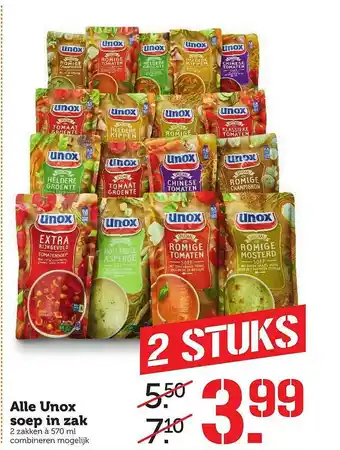 Coop Alle Unox Soep In Zak aanbieding