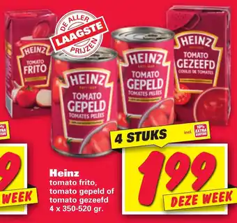 Nettorama Heinz 4*350-520g aanbieding