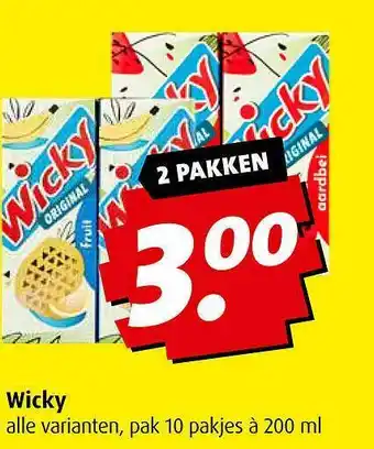 Boni Wicky aanbieding