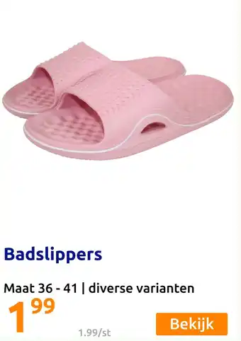 Action Badslippers aanbieding