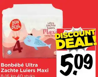 Vomar Voordeelmarkt Bonbébé Ultra Zachte Luiers Maxi aanbieding