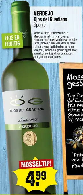 Dirck 3 Ojos del Guadiana Verdejo 75 cl aanbieding