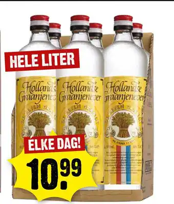 Dirck 3 De Zeven Granen Hollandse Graanjenever HELE LITER aanbieding