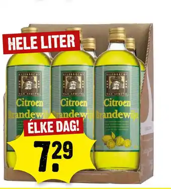 Dirck 3 Gijsbrecht van Aemstel Citroen Brandewijn HELE LITER aanbieding