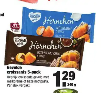 ALDI Gevulde Croissants 5-Pack aanbieding