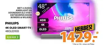 Expert Philips 4K OLED Smart-TV | 48OLED935 aanbieding