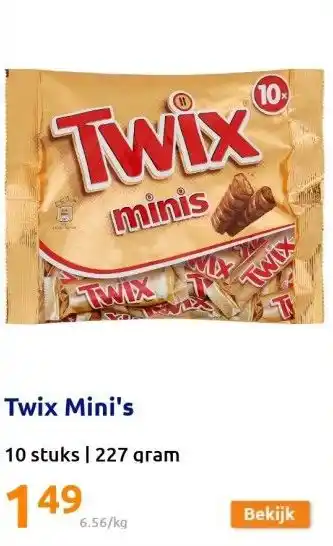 Action Twix mini's aanbieding