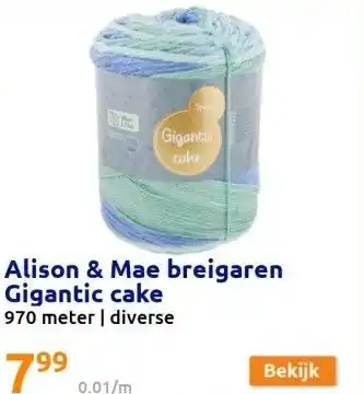 Action Alison & mae breigaren gigantic cake aanbieding