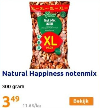 Action Natural happiness notenmix aanbieding