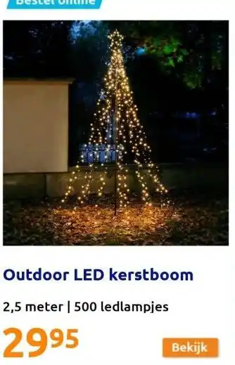 Action Outdoor led kerstboom aanbieding