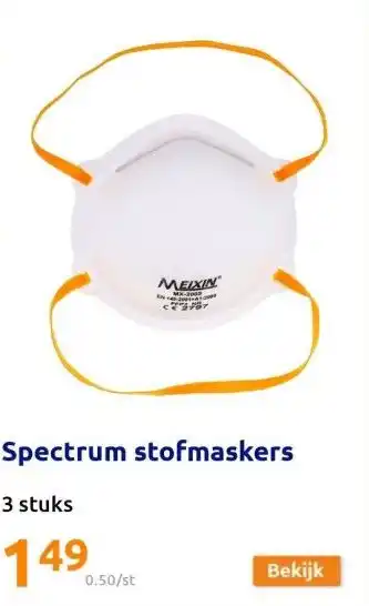 Action Spectrum stofmaskers aanbieding