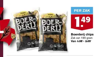 Hoogvliet Boerderij chips 190 gram aanbieding