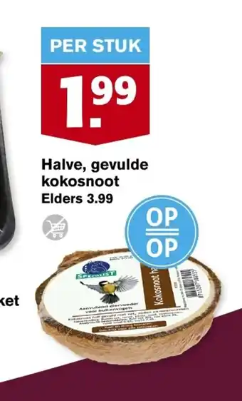 Hoogvliet Halve, gevulde kokosnoot aanbieding