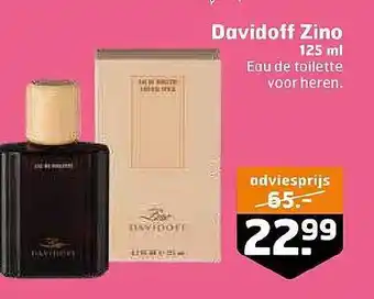 Trekpleister Davidoff zino 125 ml aanbieding