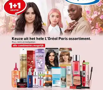 Trekpleister L'oréal paris assortiment 1+1 gratis aanbieding