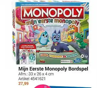 Lobbes Mijn eerste monopoly bordspel aanbieding