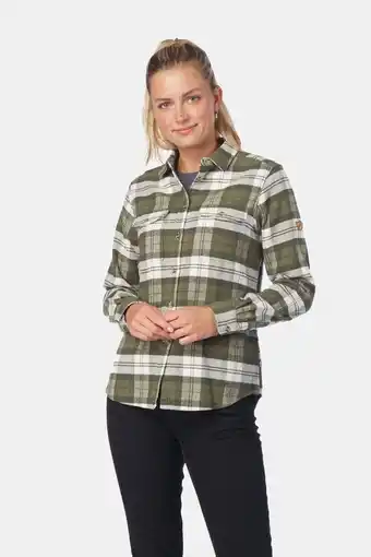 Bever Fjällräven övik heavy flannel shirt dames aanbieding