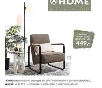 Happy@Home Barletta fauteuil aanbieding