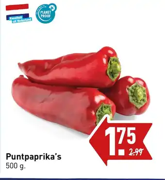 ALDI Puntpaprika's 500g aanbieding