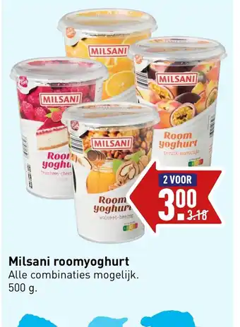 ALDI Milsani roomyoghurt 500g aanbieding