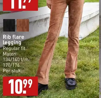 ALDI Rib flare legging aanbieding