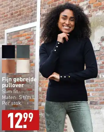 ALDI Fijn gebreide pullover aanbieding