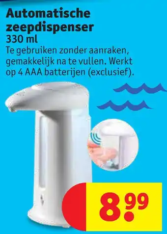 Kruidvat Automatische zeepdispenser aanbieding