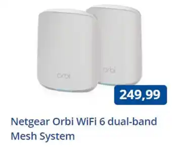 Paradigit NETGEAR Orbi WiFi 6 dual-band Mesh systeem aanbieding