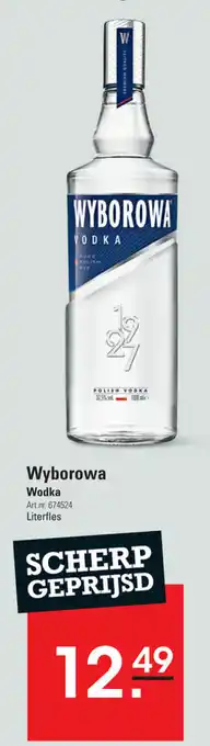 Sligro Wyborowa wodka 1L aanbieding